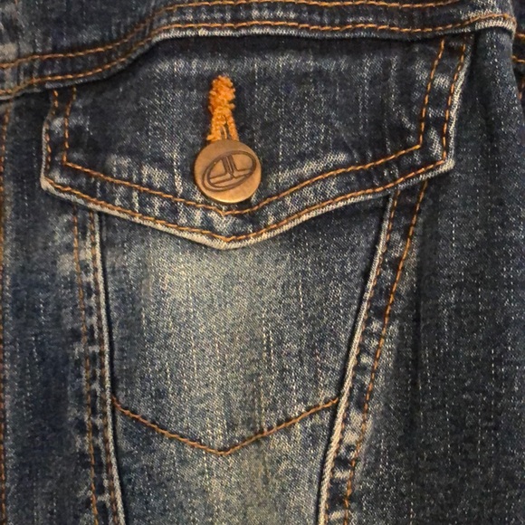 Vintage 80s faded dark wash denim jacket - Picture 3 of 6